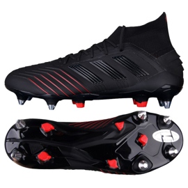 Adidas Predator 19.1 Sg M G26979 Fußballschuhe schwarz schwarz