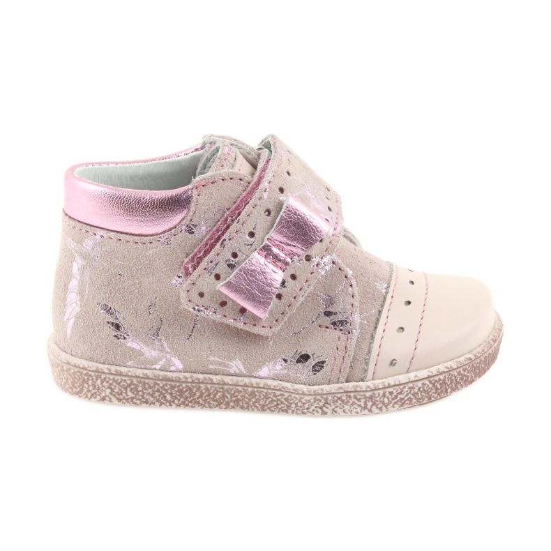 Klettstiefeletten Kinderschuhe Ren But 1535 rosa Flamingos