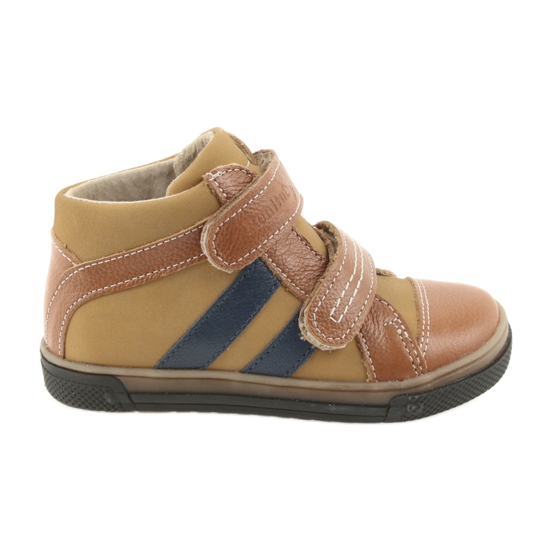 Booties Kinderschuhe Klettverschluss Ren But 3225 rot / granatrot braun