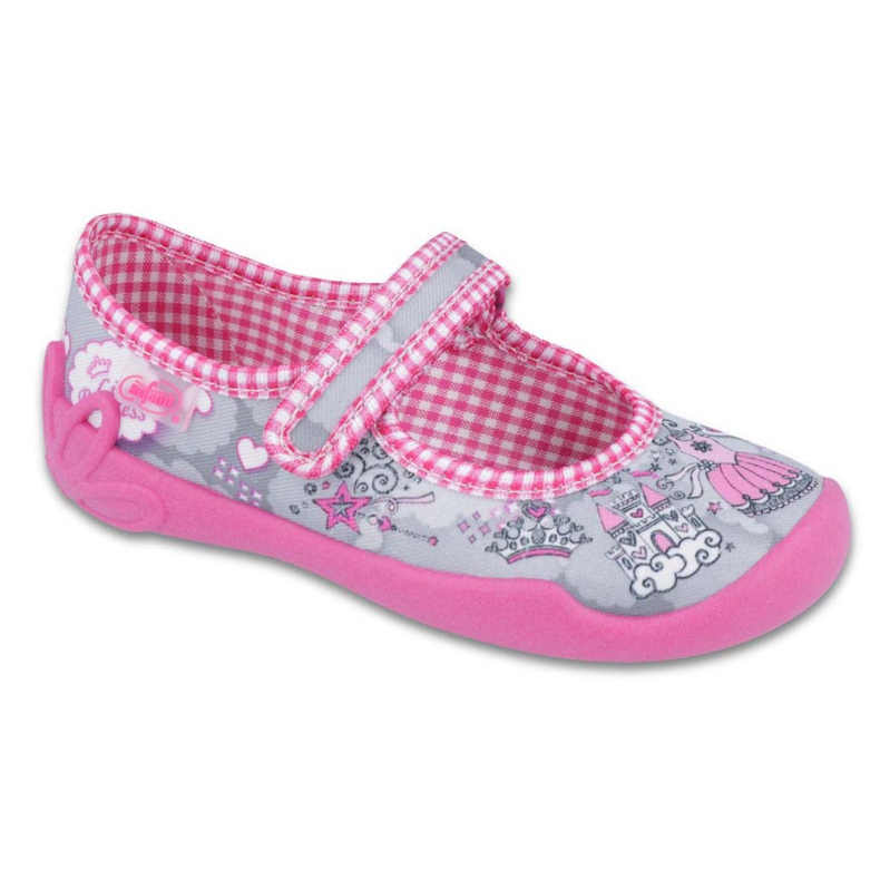 Befado Kinderschuhe 114X332 grau rosa