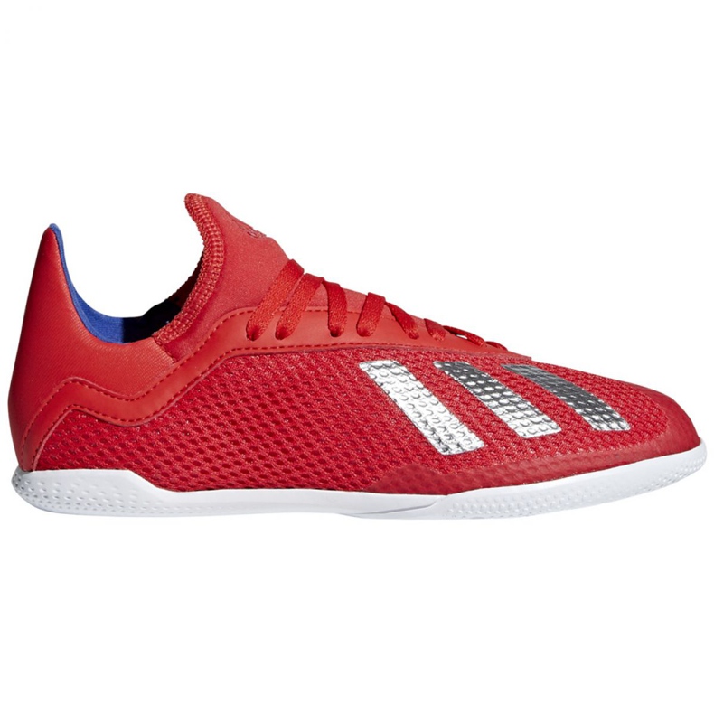 Hallenschuhe adidas X 18.3 In Jr BB9396 mehrfarbig rot