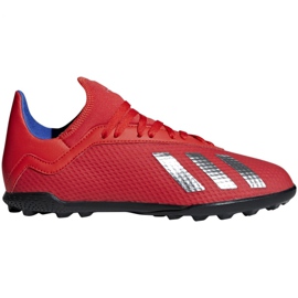 Adidas X 18.3 Tf Jr BB9403 Fußballschuhe mehrfarbig rot