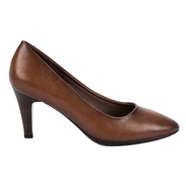 Vinceza Klassische braune Pumps