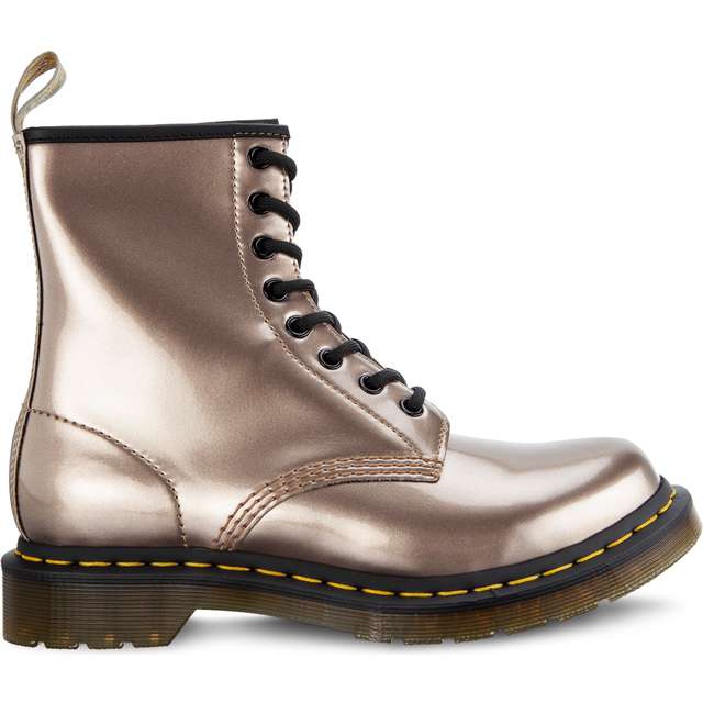 Dr. Martens 1460 veganes Chrome-Rosengold gelb mehrfarbig