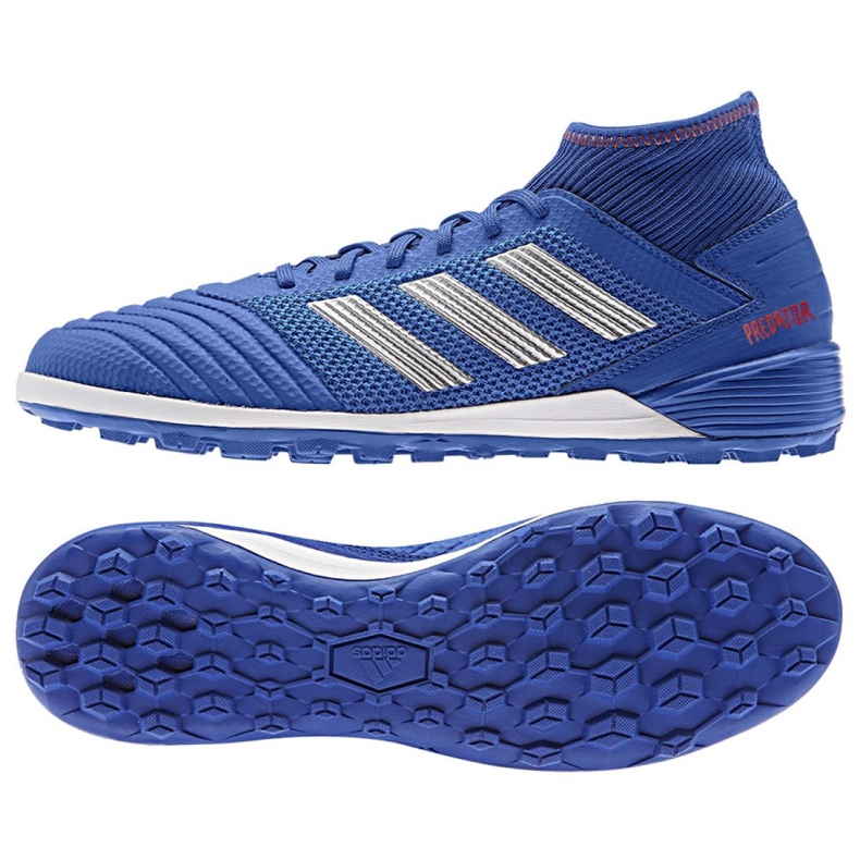 Adidas Predator 19.3 Tf M BB9084 Fußballschuhe mehrfarbig blau
