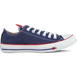 Converse C163308 Indigo-Emaille Rot Weiß blau