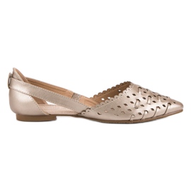 Stylische VINCEZA Ballerinas gelb