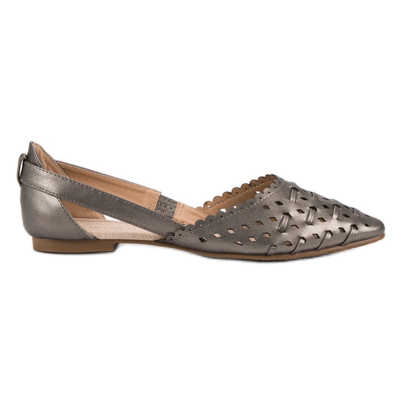 Stylische VINCEZA Ballerinas grau