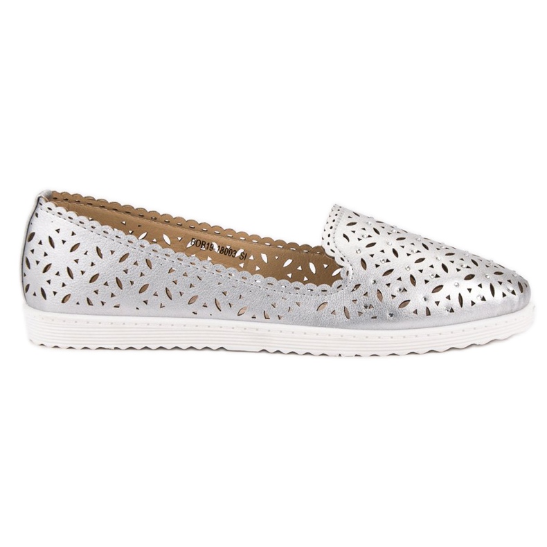 Vinceza Durchbrochene Lords grau