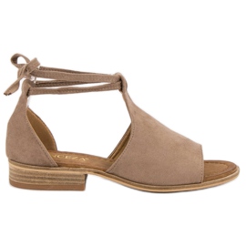 VINCEZA beige Sandalen