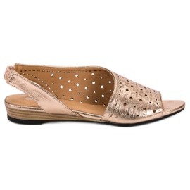 VINCEZA durchbrochene Sandalen gelb