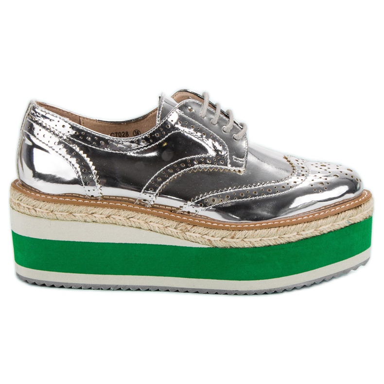 Corina Mode Keilschuhe grau