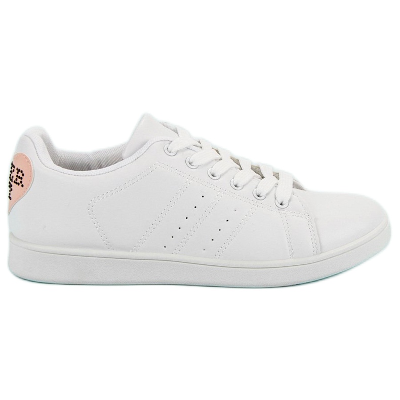 Weiße Sneaker mit Herz
