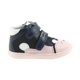 Booties Kinderschuhe Klett Kaninchen Bartek 11702 weiß marineblau rosa