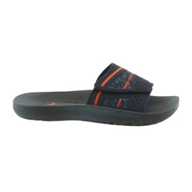 Rider 82500 marineblaue Freizeit Hausschuhe für Herren orange
