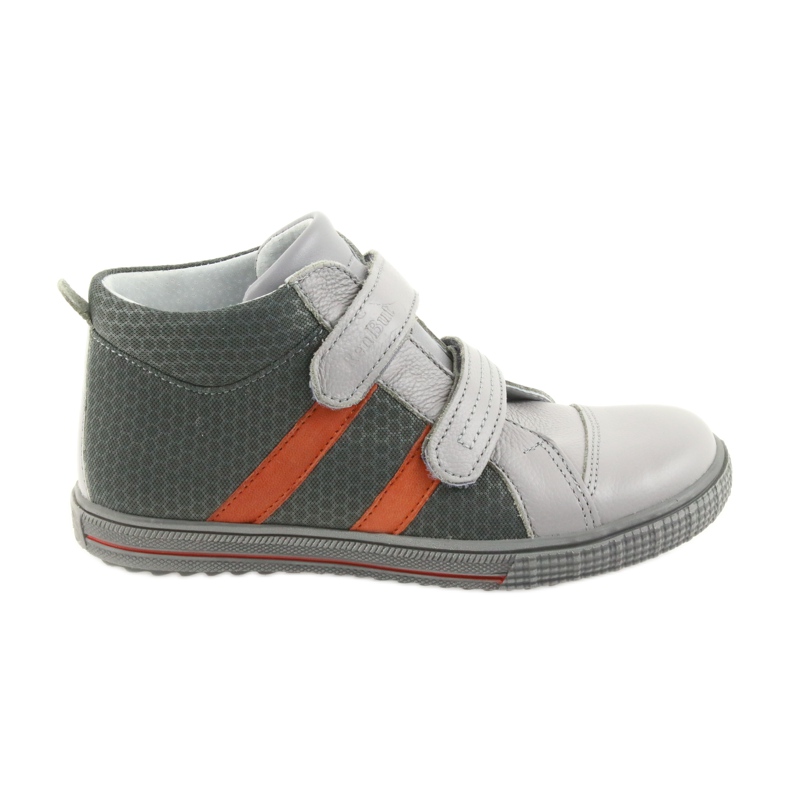 Ren But Rheinschuhe Jungen mit Klettverschluss 4275 Popiel/Orange grau