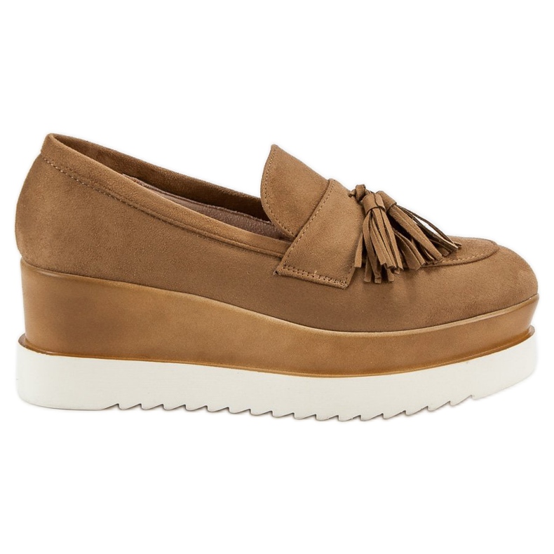 Corina Camel Wedge Loafer braun