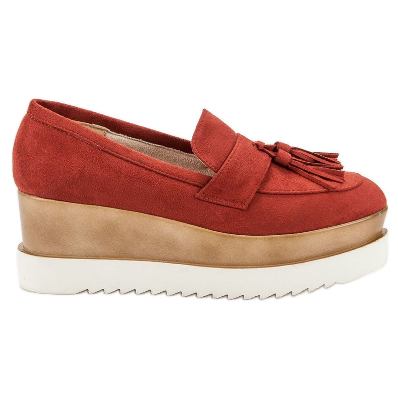 Corina Red Wedge Mokassins rot