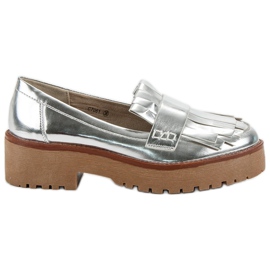 Corina Lackierte Loafer grau