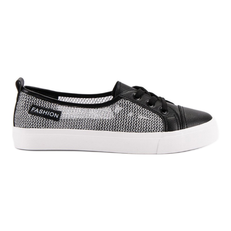 MCKEYLOR Mesh-Turnschuhe schwarz