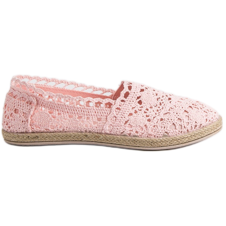 Sweet Shoes Rosa Spitze Espadrilles