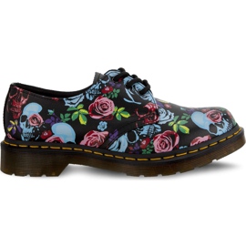 Dr. Martens 1461 Rose Rose Fantasy Backhand Strohkorn Multi schwarz mehrfarbig