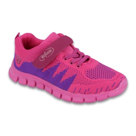 Befado Kinderschuhe bis 23 cm 516Y022 lila rosa