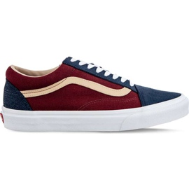 Vans Old Skool Vmn Strukturierter Wildleder-Seemann Blue Port mehrfarbig