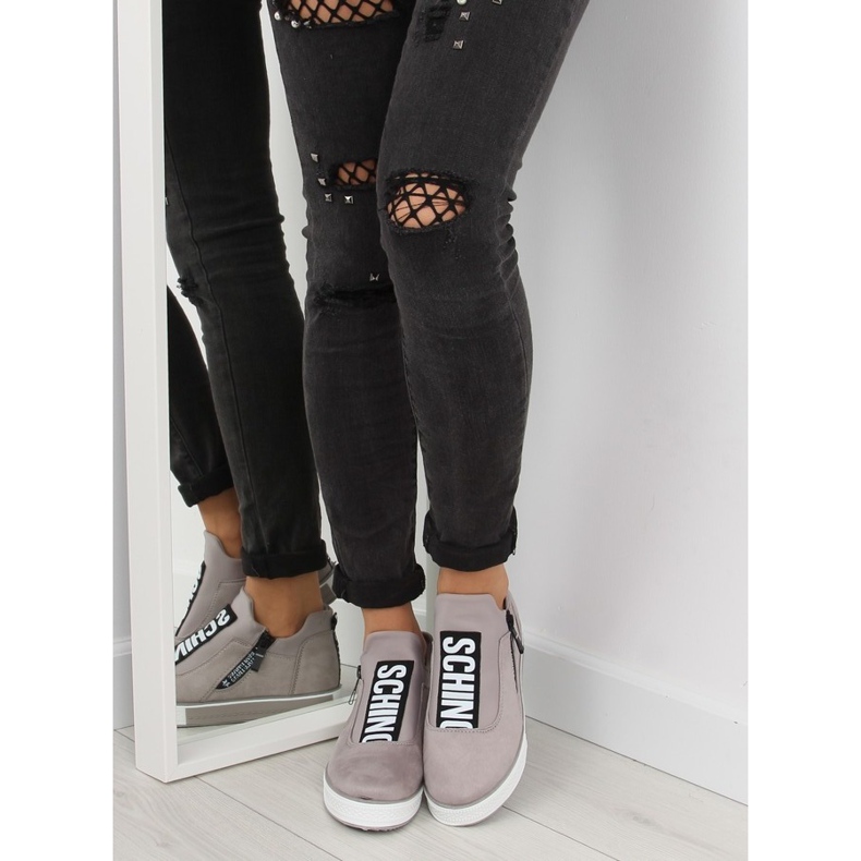 Graue Plateausneakers NB168 Grau II-GAT