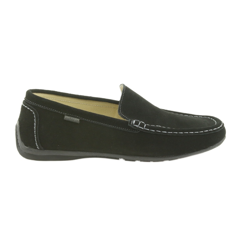 Loafer Herren Lederschuhe American Club 01/2019 schwarz