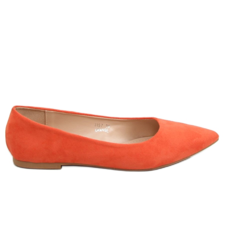 Orange Ballerinas für Damen 3157 Orange