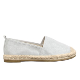 Graue Espadrilles für Damen A615-ESP-1 Grau