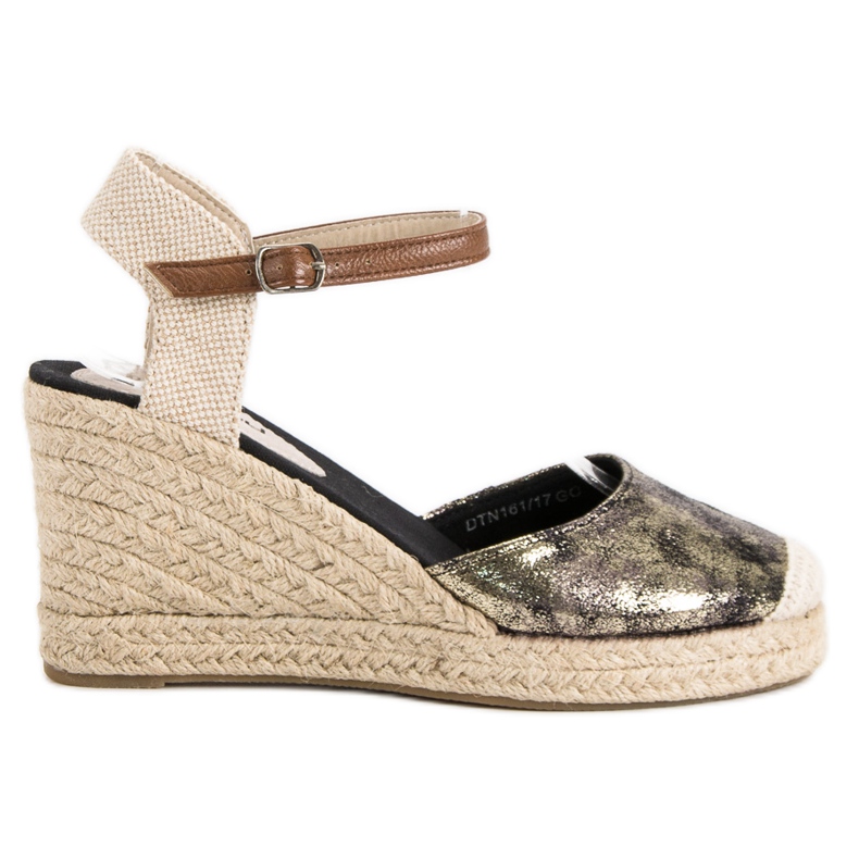 McKey Keil-Espadrilles gelb mehrfarbig