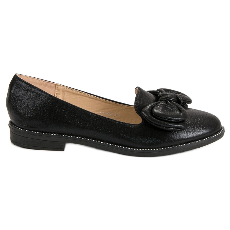 Forever Folie Schwarze Ballerina mit Schleife