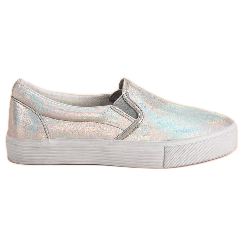 McKey Slipony Sneakers mit Holo-Effekt grau