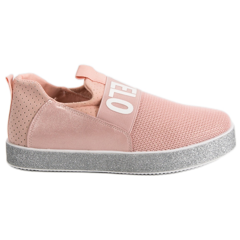 Bestelle Slip-on-Sneaker mit Glitzer rosa