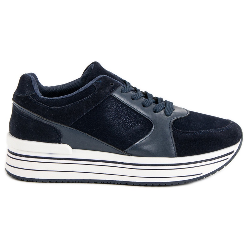 Bequeme Sportschuhe blau navy blau