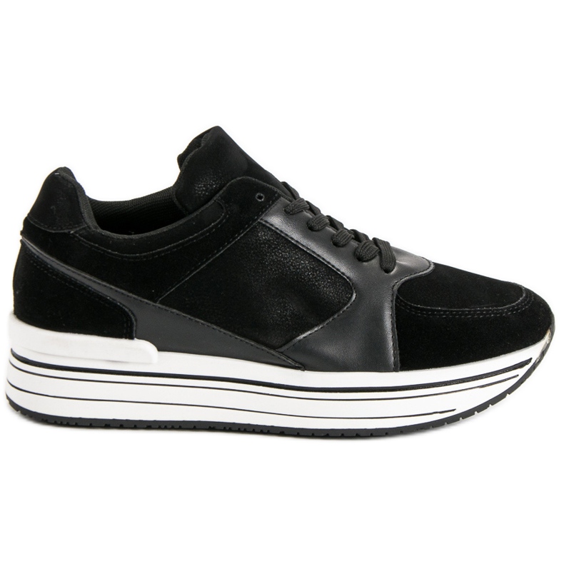 Bequeme Sportschuhe schwarz