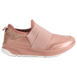 Ideal Shoes Bequeme Slip-On Sneakers rosa