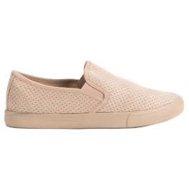 Slip-On-Sneakers aus Wildleder braun
