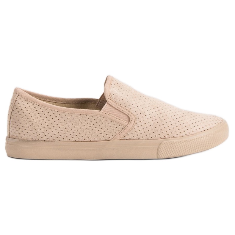 Slip-On-Sneakers aus Wildleder braun