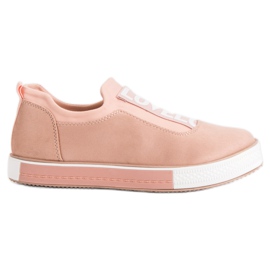 Ideal Shoes Lovelo Slip-On-Sneakers rosa