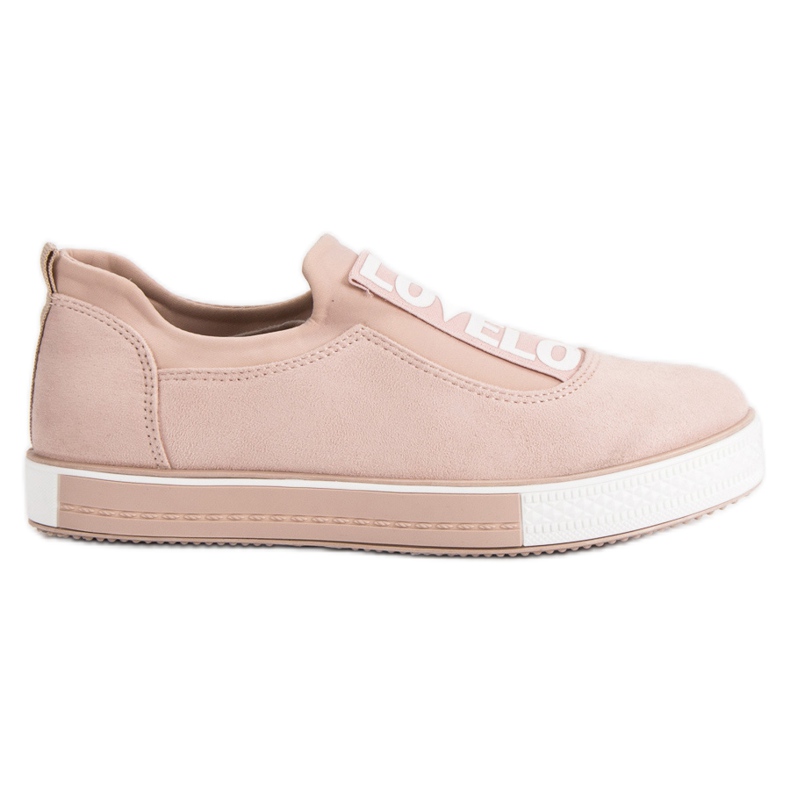 Ideal Shoes Lovelo Slip-On-Sneakers braun