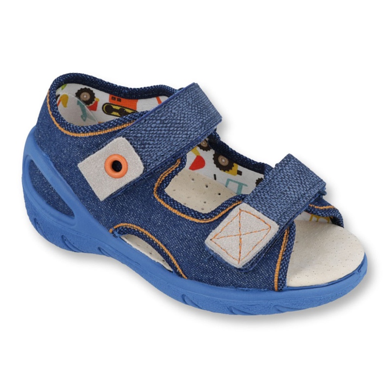 Befado Kinderschuhe PU 065X126 blau navy blau