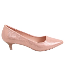 Pumps auf niedrigem Absatz rosa B-36 Pink