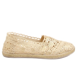 Espadrilles mit goldener Spitze JX1020 Gold