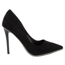 Pumps auf schwarzem Pin P-6378 Black