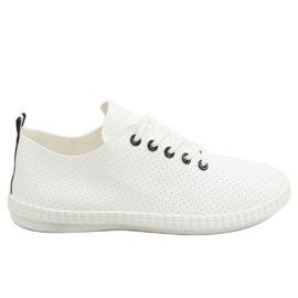 Schwarze und weiße Turnschuhe für Damen BO-1 Black