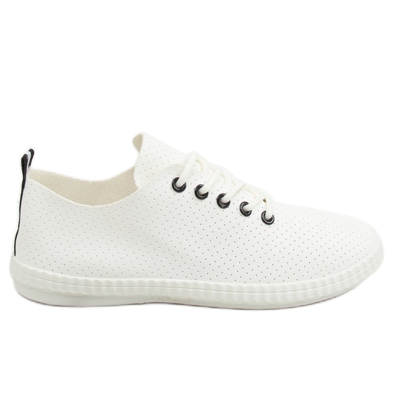 Schwarze und weiße Turnschuhe für Damen BO-1 Black