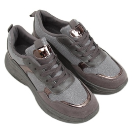 Graue Sportschuhe B318-18 Silber